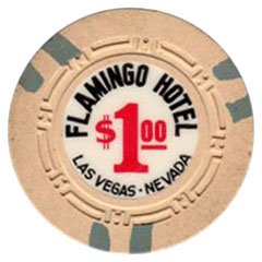 Flamingo $1 chip